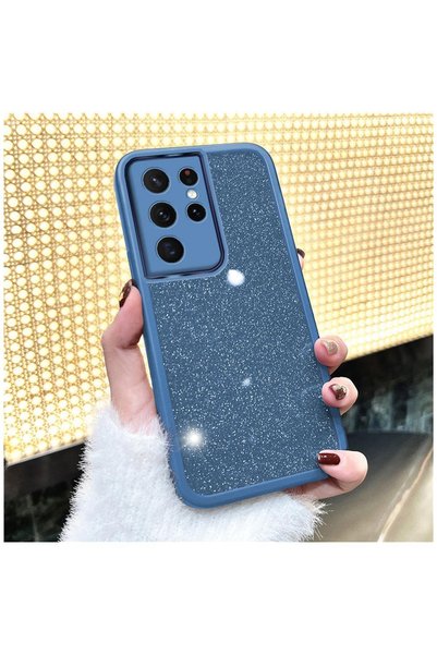 Zebana Samsung Galaxy S24 Ultra Compatible Case Işıltım Silicone Case - Light...