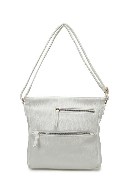Polaris NTRL COKGOZLU CPRZ 4FX - Biała damska torba typu crossbody
