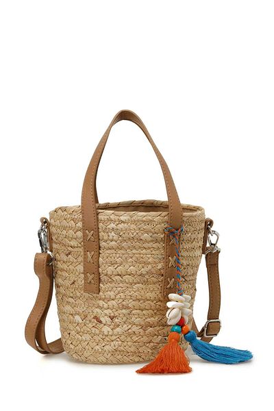 Butigo Wicker KOVA EL 4FX Sand Damenhandtasche