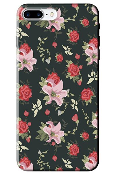 Zebana Apple iPhone 7 Plus Compatible Case Spring Flowers 1 Silicone Case (Pr...