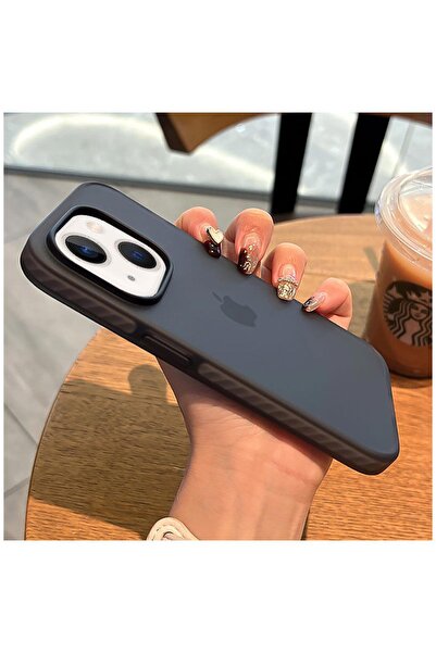 Zebana Apple iPhone 15 Plus Uyumlu Kılıf Airbag Fundas M-Safe Silikon Kılıf S...