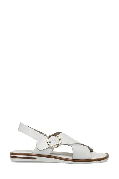 İnci INCI LOUBI 4FX Weiße flache Damensandalen