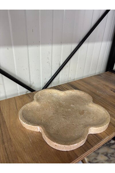 ERŞATIRTAŞ Κίτρινο πιάτο προβολής από τραβερτίνη, μοντέρνο πιάτο από φυσική π...