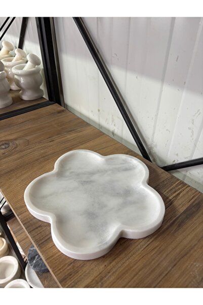 ERŞATIRTAŞ Λευκό μοντέρνο πιάτο προβολής από φυσική πέτρα