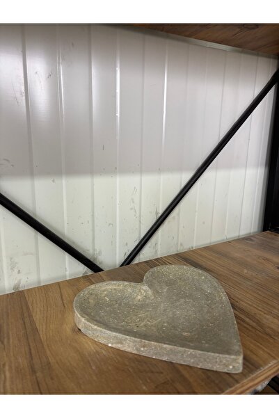 ERŞATIRTAŞ Μαρμάρινη πιατέλα παρουσίασης σε σχήμα καρδιάς, κομψή από φυσική π...