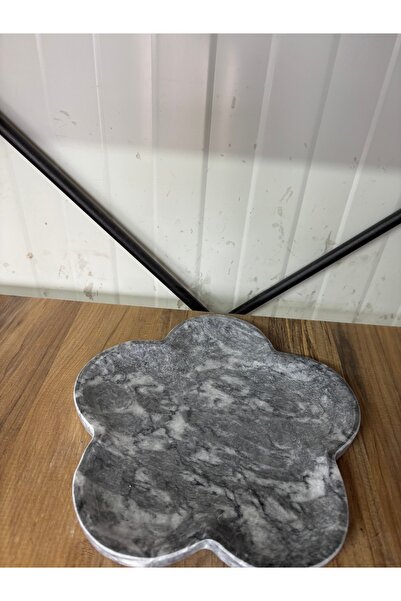 ERŞATIRTAŞ Μαύρο μαρμάρινο πιάτο παρουσίασης, μοντέρνο πιάτο από φυσική πέτρα