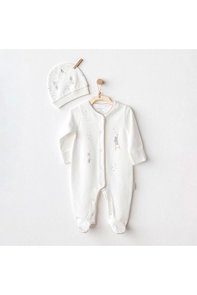 andywawa Baby Jumpsuit Set Romper Hat Set Happy Everyday