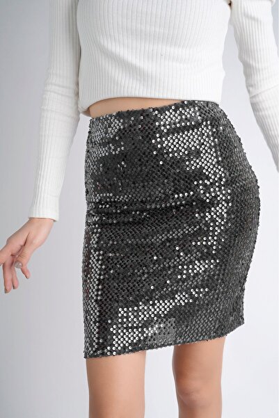 sermoda Μίνι φούστα γκρι 47 cm 170 πούλιες