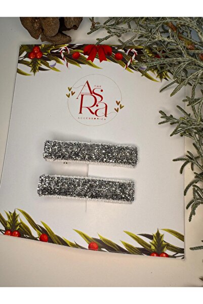 AsRa Accessories Yılbaşı temalı simli klips toka
