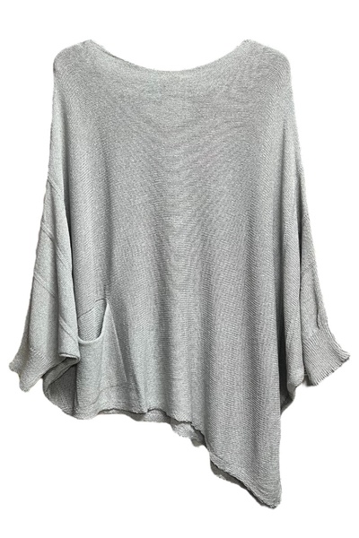 Butik Πλεκτό Mercerized oversize ασύμμετρο μονής τσέπης