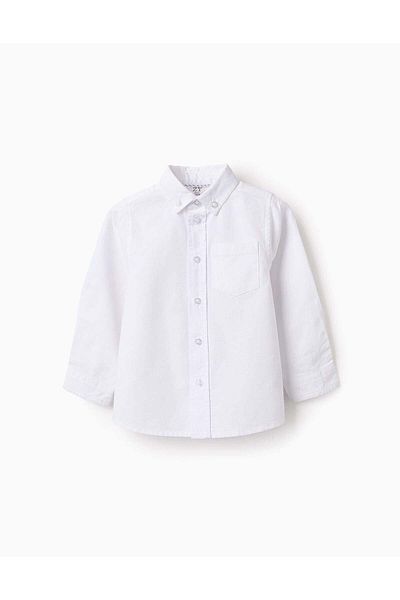 Ziddy CLASSIC COTTON SHIRT FOR BABY BOYS WHITE