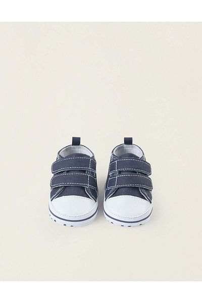 Ziddy FABRIC TRAINERS FOR NEWBORN BOYS DARK BLUE