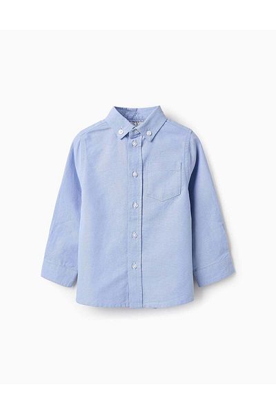 Ziddy CLASSIC COTTON SHIRT FOR BABY BOYS LIGHT BLUE