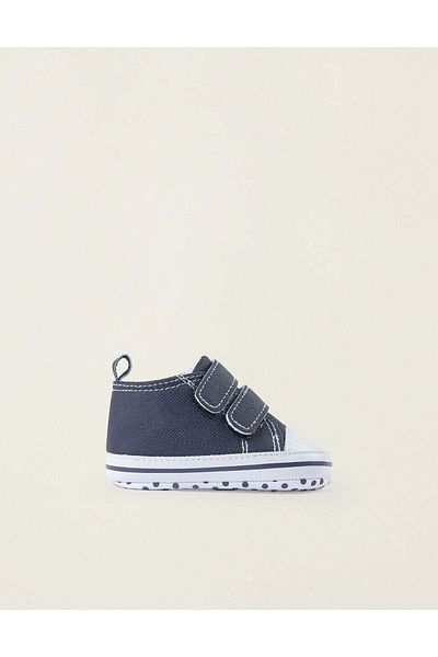 Ziddy FABRIC TRAINERS FOR NEWBORN BOYS DARK BLUE