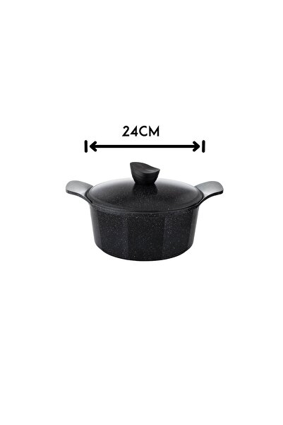 Dania Jewel black granite cookware set, 12 pieces, high quality