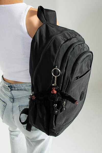 KunduraHane Crinkle School Bag Clinker Unisex Backpack Laptop Travel Bag Water Resistant Multi-Compartment