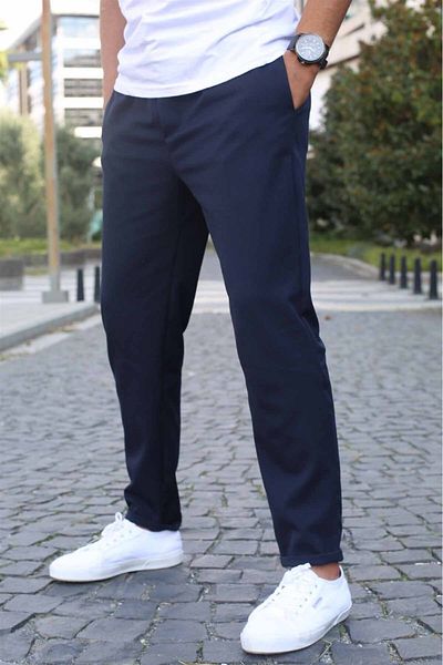 Madmext Navy Blue Basic Jogger nadrág 5486