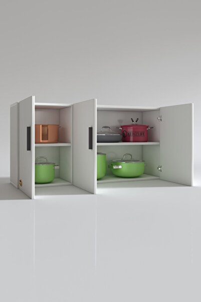 Kenzlife Hazır Mutfak Canna32 Byz 060*120*32 Mutfak Banyo Dolabı Kapaklı Raflı