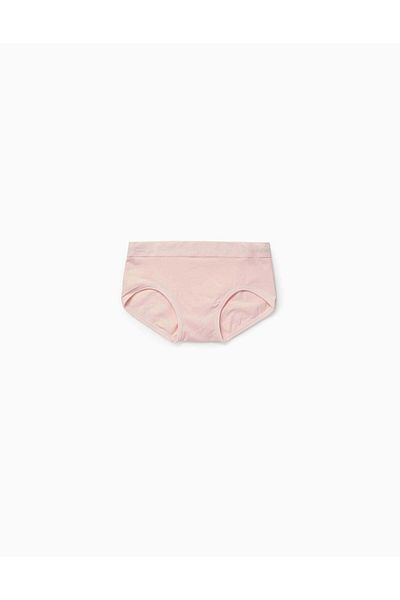 Ziddy PACK OF 2 HIPSTER BRIEFS IN MICROFIBER FOR GIRLS WHITE/PINK
