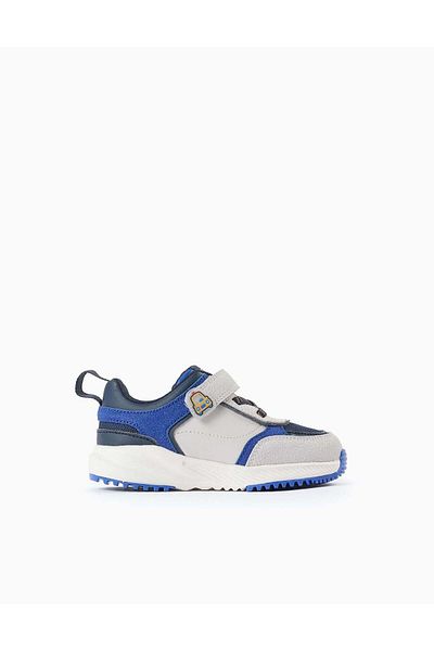 Ziddy TRAINERS FOR BABY BOYS 'ZY SUPERLIGHT - TAXI' GREY/BLUE