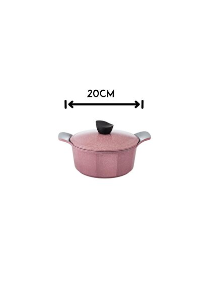 Dania Jewel pink granite cookware set, 9 pieces, high quality