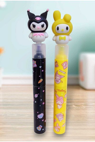 izmir yazici servis Kuromi̇ My Melody Removable and Insertable Highlighter Set 2 Pieces Gift Set