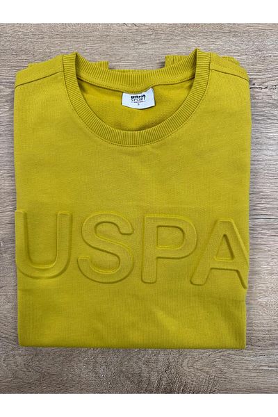 U.S. Polo Assn. Men's Dark Yellow Basic Sweatshirt 50289058 -Vr094