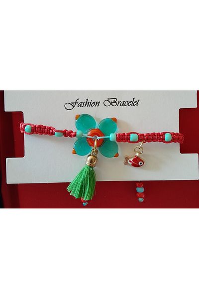 Minnoş Dükkan Murano Glass Macrame Bracelet