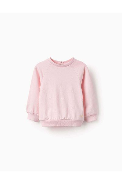 Ziddy SWEATSHIRT WITH EMBOSSED PRINT FOR BABY GIRLS, PINK