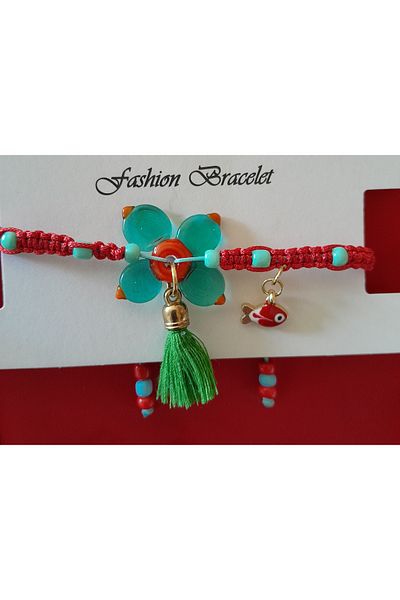 Minnoş Dükkan Murano Glass Macrame Bracelet
