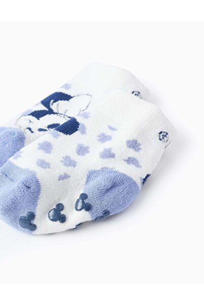 Ziddy NON-SLIP SOCKS FOR GIRLS 'MINNIE', WHITE/BLUE