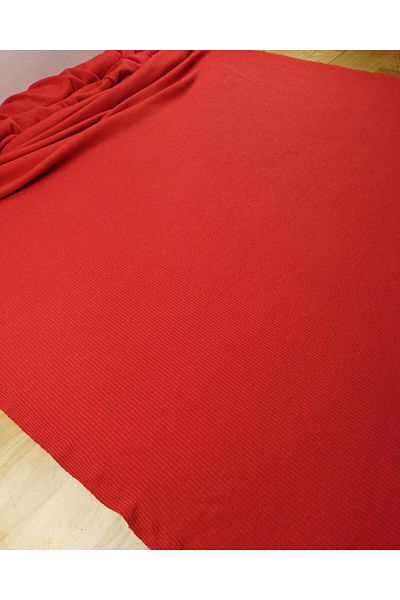 Kumaş Parça Κόκκινη πλεκτή καμιζόλα - 120x270 cm (μήκος πλάτος)