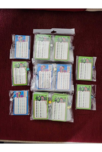 Esmay 35 قطعة من هدايا كارني مع سلسلة مجسمة - بطاقات مخطط الضرب