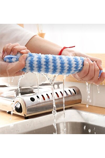 Nsk Textile Boutique (3 adet) Mikrofiber Yumuşak Dokulu Temizlik Bezi 30*30 cm Mutfak Banyo Temizlik Bezi