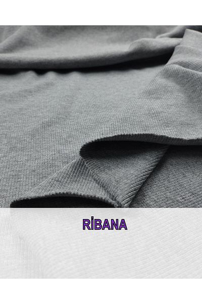 Kumaş Parça Καμιζόλα με γκρι ραβδώσεις - Πλάτος 110 cm x Μήκος 240 cm