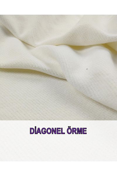 Kumaş Parça Πλεκτό σώμα σε εκρού χρώμα (Πλάτος 160 cm x Μήκος 320 cm)