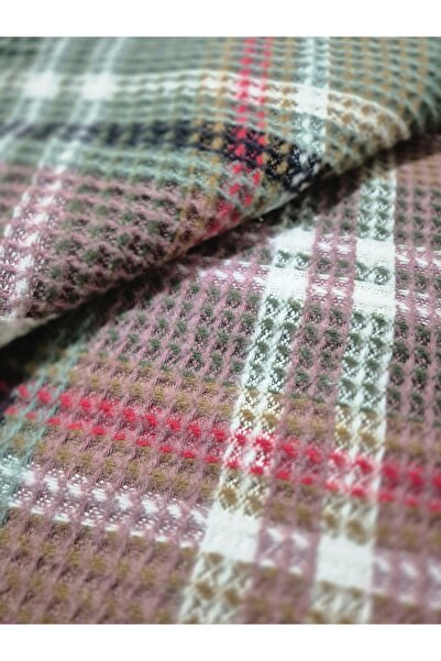 stay with love Skoç Ковдра Двоспальна Бавовняна Ковдра 180*220 см Зелено-бордова Коштовний подарунок на День закоханих