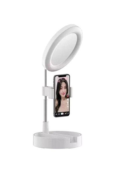 Primo Plus Versatile base desk lamp with phone holder white