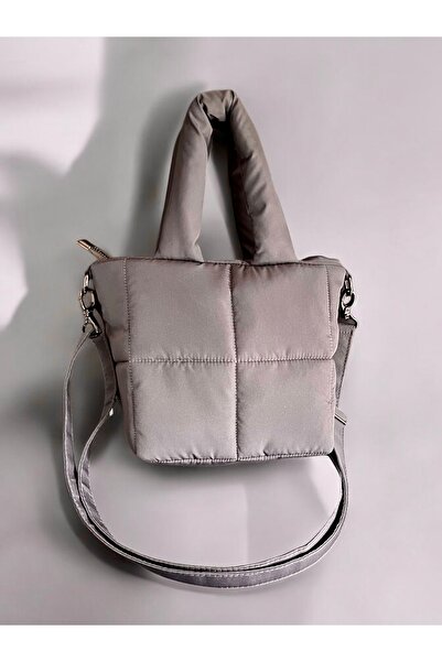 Nuggita Geantă impermeabilă pentru femei Piccolo Quadrato gri - Design ardezie