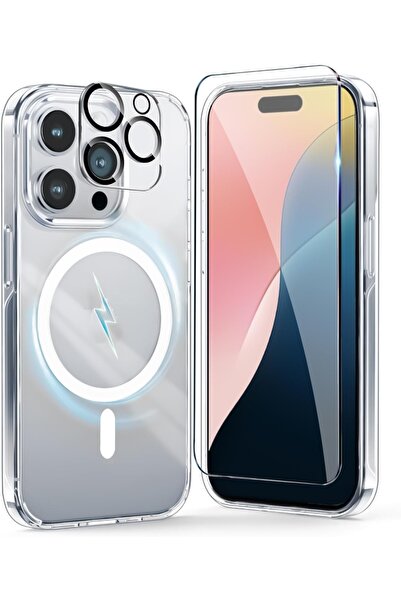 Evax 3 في 1 لهاتف iPhone 16 Pro - حافظة MagSafe وواقي عدسة الكاميرا