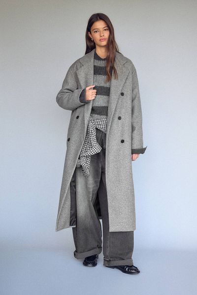 Pull & Bear Long soft touch coat