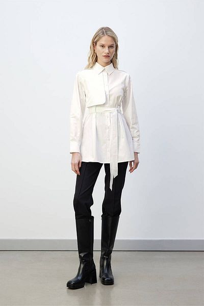 BE BLUE Ecru Trench Shirt