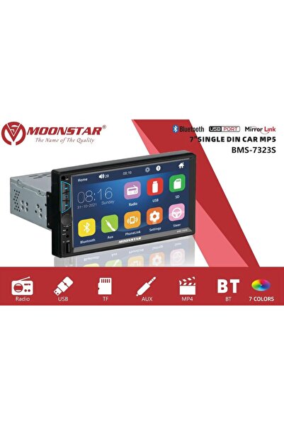 Moonstar Android Double Teyp 7 Inç -kameralı Tofas Seri Double Bms-7323s