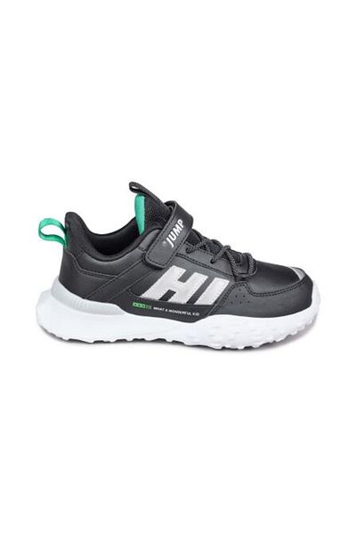 Jump 29602 Velcro Black - Neon Green Unisex Παιδικά αθλητικά παπούτσια casual αθλητικά παπούτσια