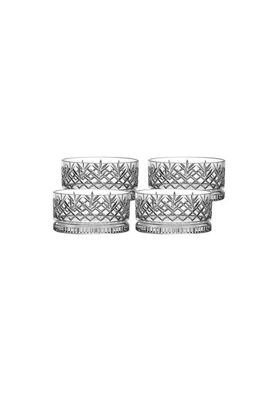 Vadi Bianca Set of 4 Crystal Glass Bowl Snack Bowls 220 ml