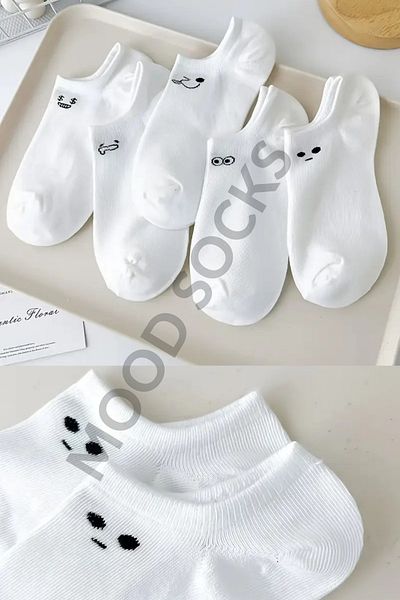 Enika Moda Комплект дамски ботуши с 5 чифта чорапи с емотикони