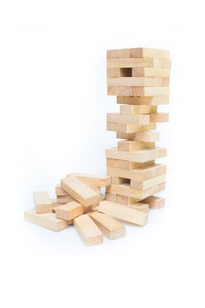 NEWSTORE HOME لعبة التوازن الخشبية Jenga 54 قطعة