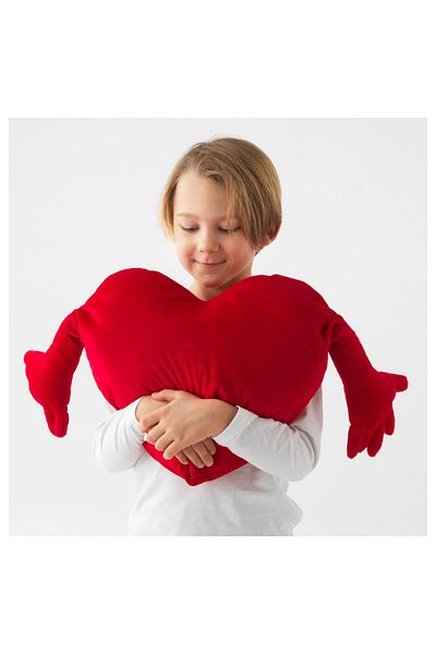 IKEA Famnig Red Hjärta Cushion - 40X101 cm 27470460