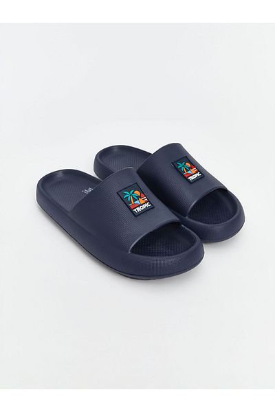 LC Waikiki New Season Single Strap Text Printed Men's Slippers - S5Ci93Z8