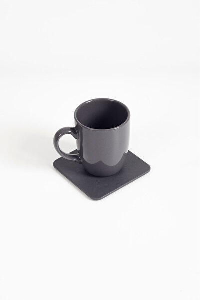 Turgut Office Leather Coaster Anthracite 1 Piece
